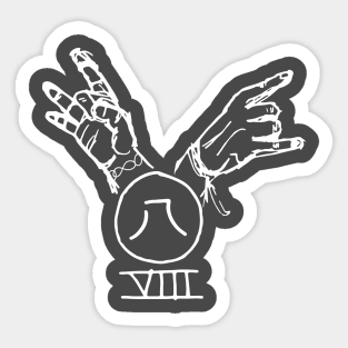 Eight Sign Hands Sticker